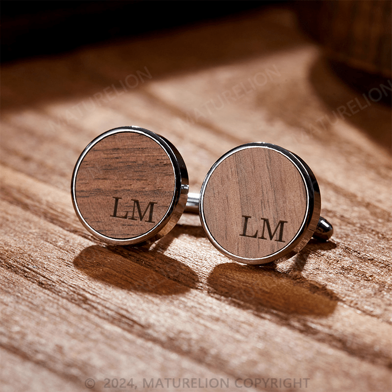 Maturelion Personalized Husband Cufflinks