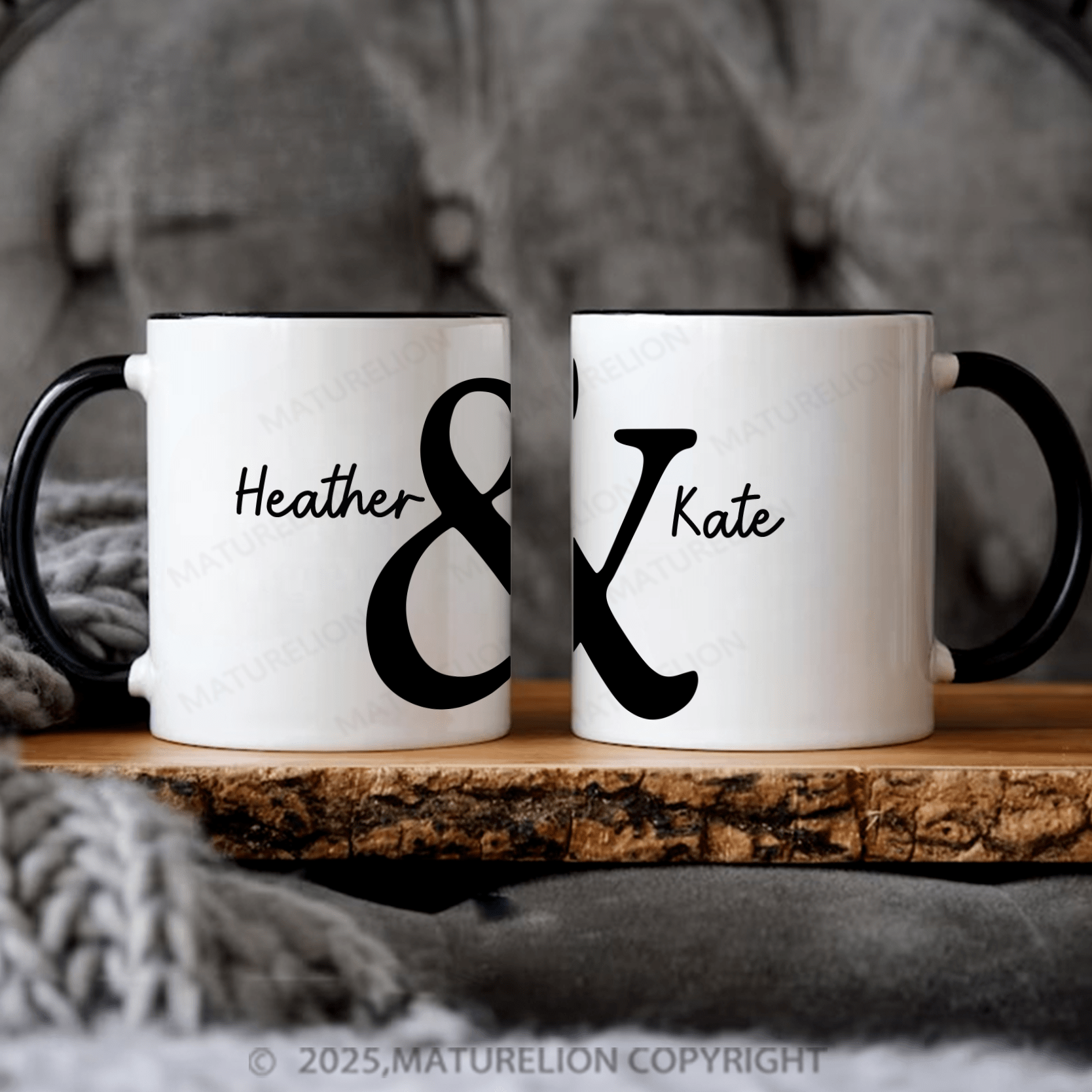 Maturelion Couple Mug Set You & I Forever Personalized Mug Set