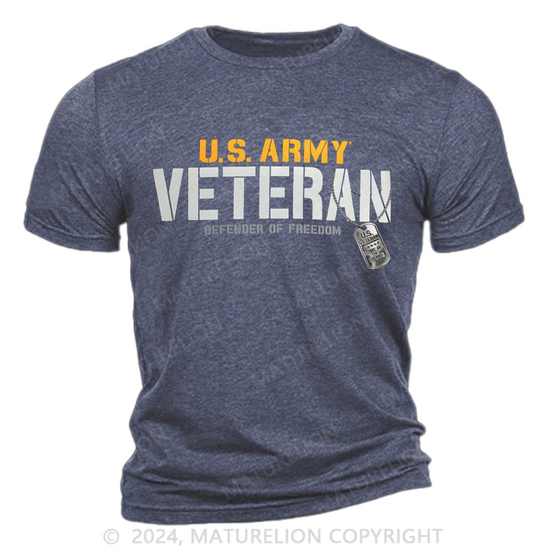 Maturelion Army Veteran Defender Cotton T-Shirt