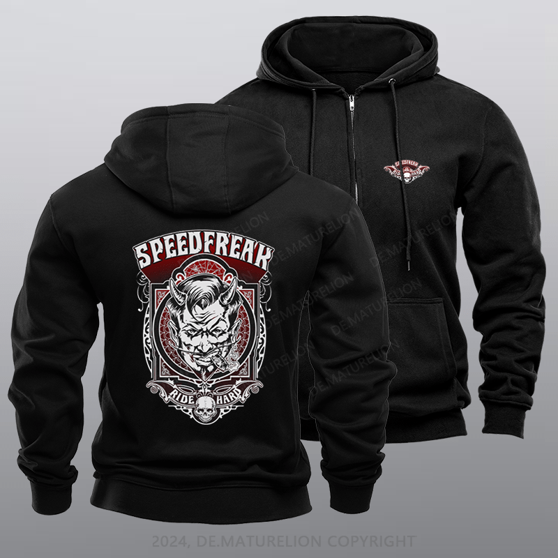 Maturelion Men's Hoodie Hellraiser Zipper Hoodie