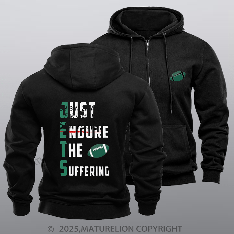 Maturelion Super Bowl Hoodie The Suffering Funny Zipper Hoodie