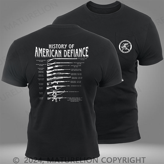 Maturelion Historical Rifle Black Pocket T-Shirt