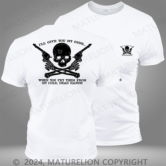 Maturelion COLD DEAD HANDS - Black Pocket T-Shirt