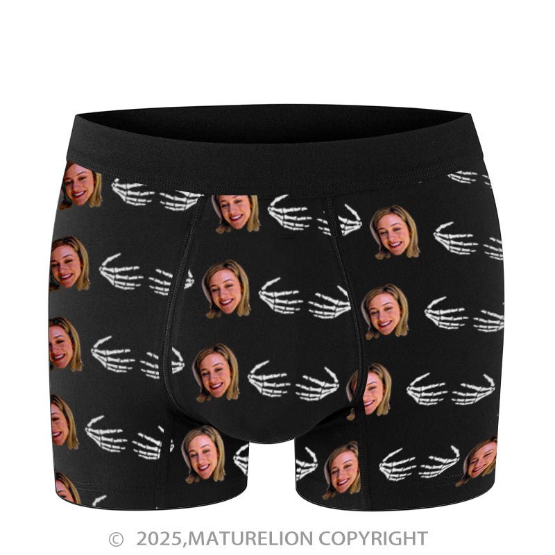 Maturelion Men's Boxers Custom Photo Underwear for Men Who Dare