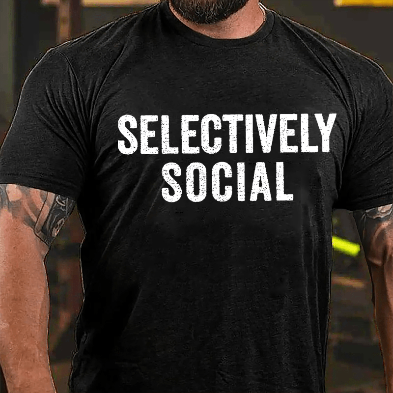 Selectively Social Cotton T-shirt