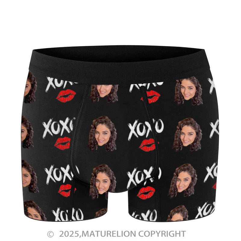 Maturelion Men's Boxers Photo Custom Underwear