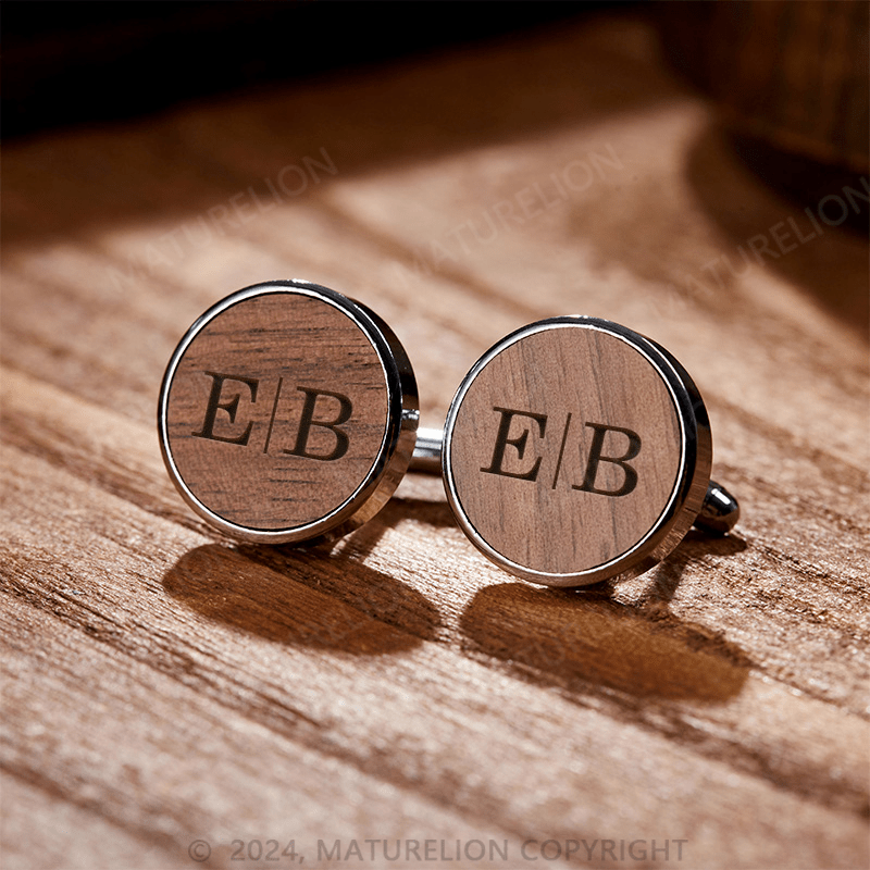 Maturelion Personalized Husband Cufflinks