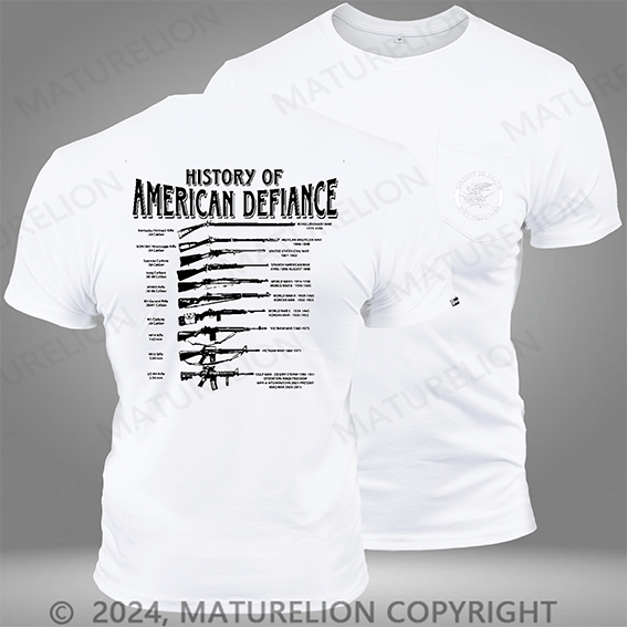 Maturelion Historical Rifle Black Pocket T-Shirt