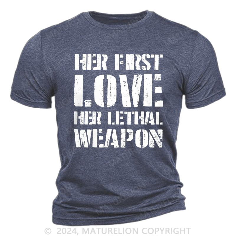 Maturelion Her Love, Her Weapon Cotton T-Shirt