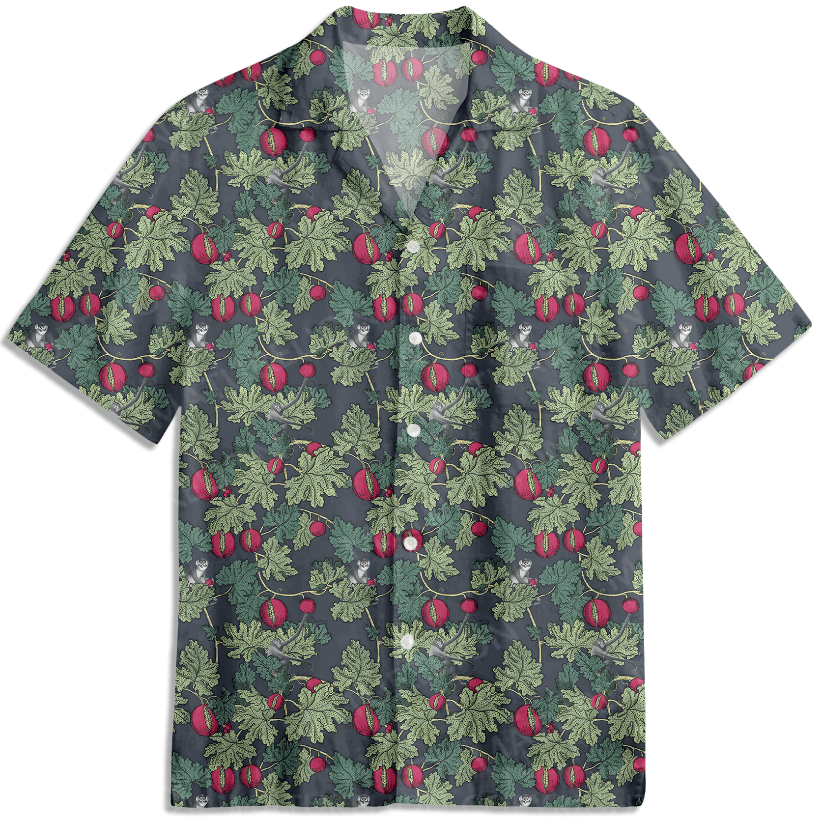 Maturelion Men's Hawaiian Shirt Eating Flower Tropical Vibe Custom Hawaii Shirt