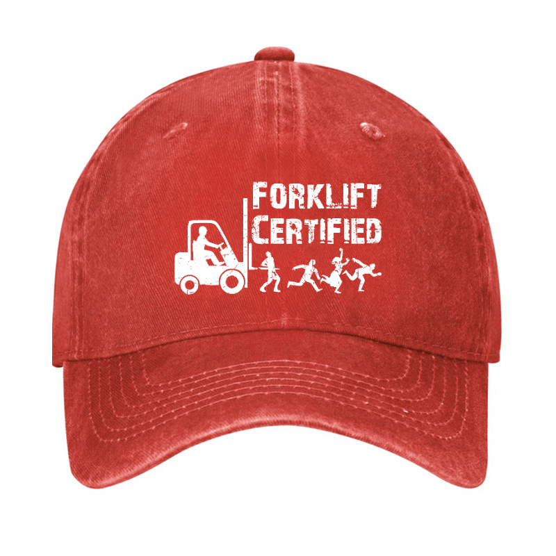 Forklift Certified Funny Cap