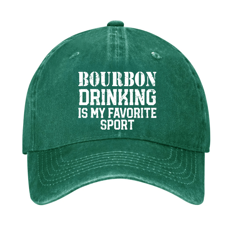 Bourbon Drinking Is My Favorite Sport Funny Alcohol Cap