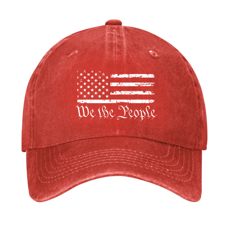 We The People American Flag Cap