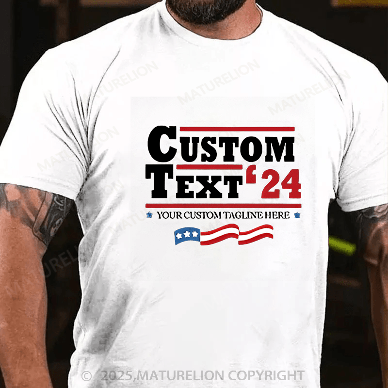 Maturelion Men¡®s T-shirt Personalized Election T-Shirt  Cotton T-shirt