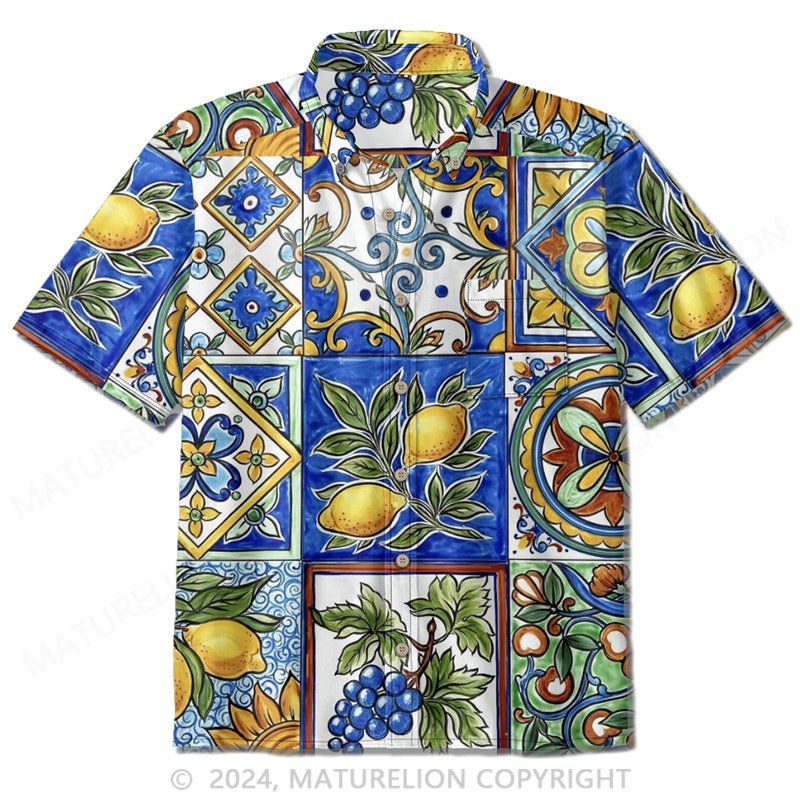 Maturelion Lemon Majolica shirt