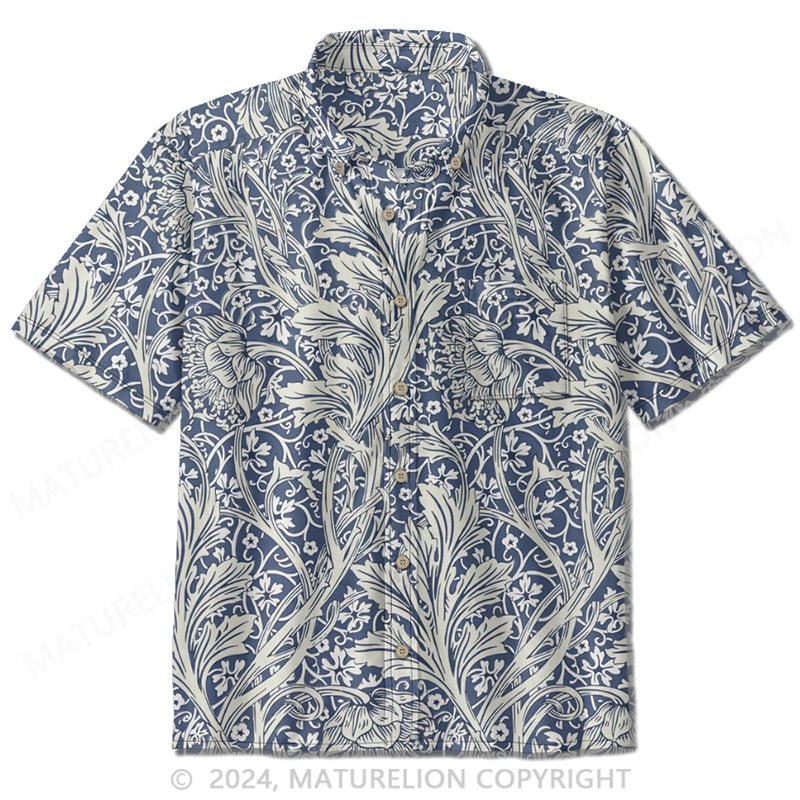 Maturelion Embroidered cotton shirt