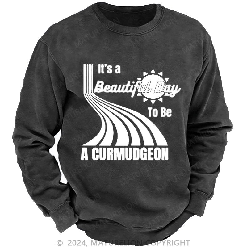 Maturelion Men's Sweatshirt Genuine Curmudgeon Sweatshirt