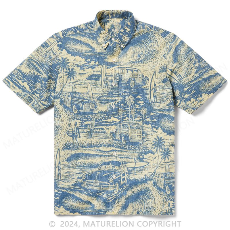 Maturelion Woodies N' Waves Hawaiian Shirt