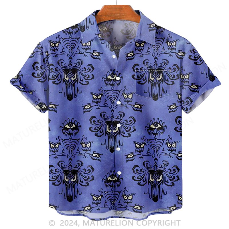 Maturelion Men'S Halloween Printed Shirt