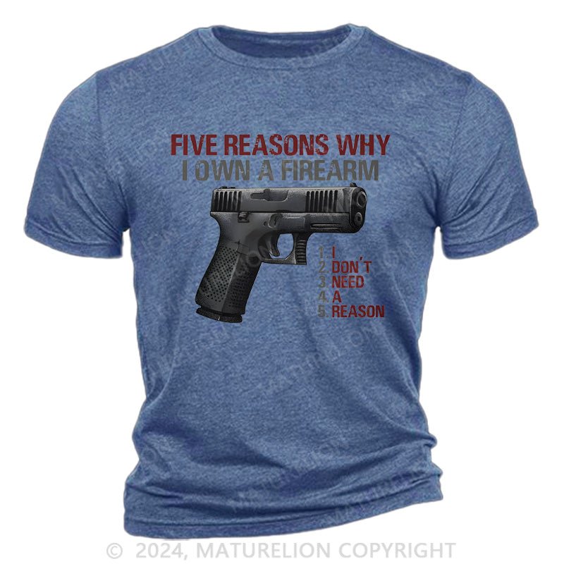 Maturelion I Don't Need A Reason Cotton T-Shirt