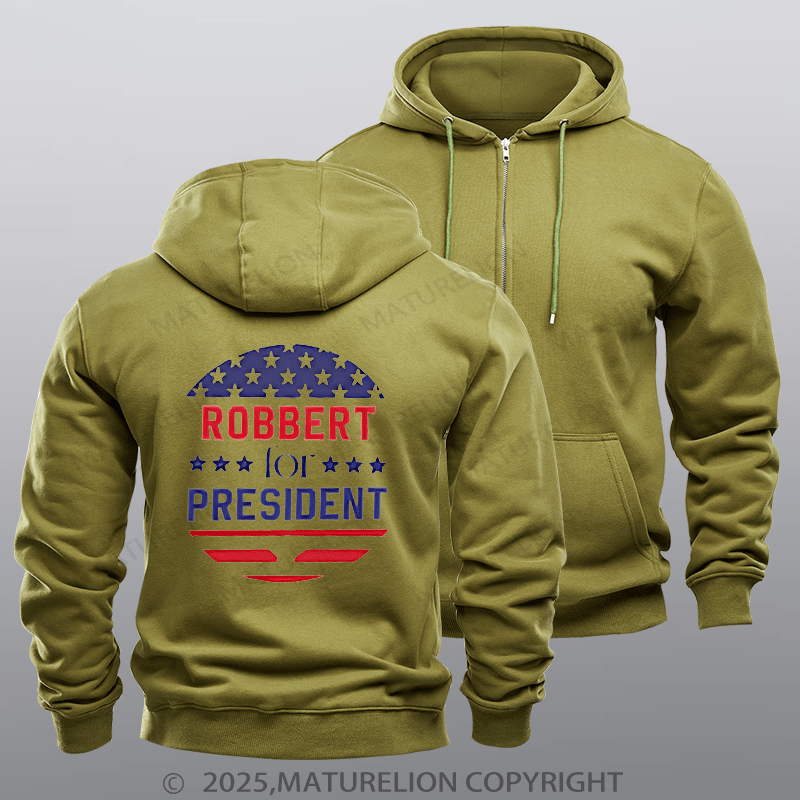 Maturelion  Men's Hoodie Personalized Election Hoodie  Zipper Hoodie