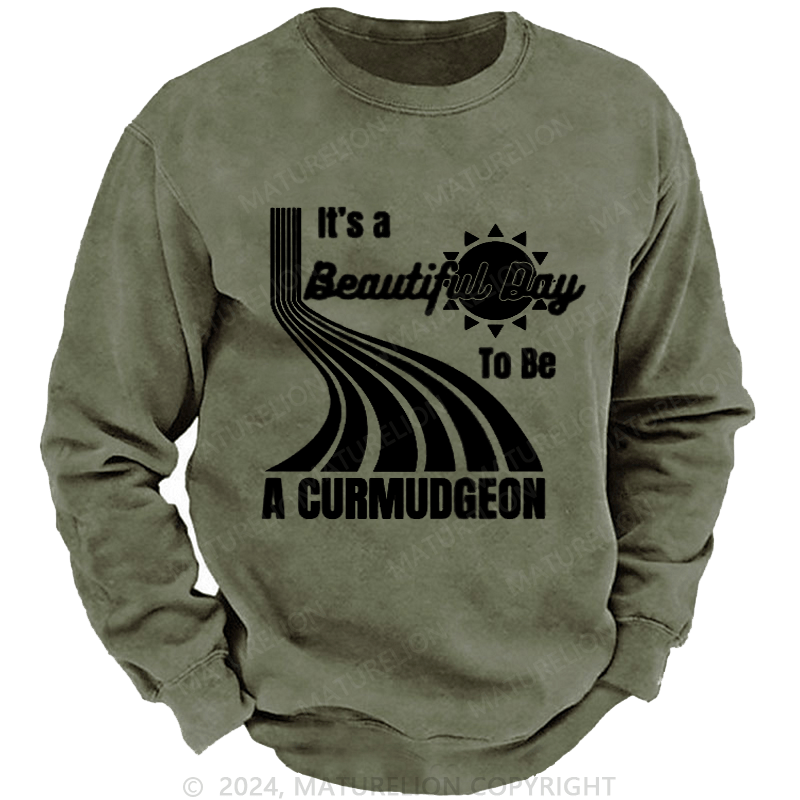 Maturelion Men's Sweatshirt Genuine Curmudgeon Sweatshirt