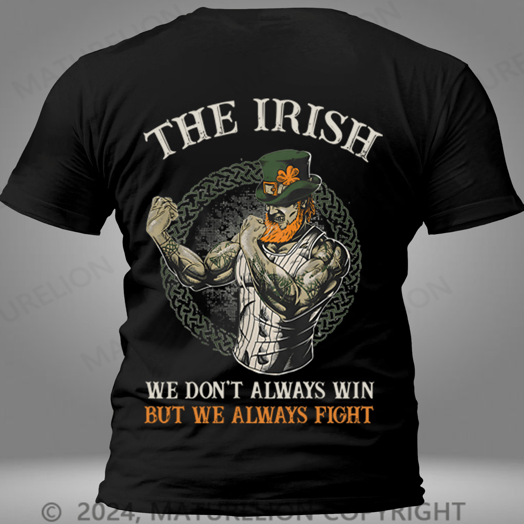 Maturelion St Patrick's T-shirt  Fighting Irish Pocket T-shirt