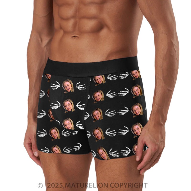 Maturelion Men's Boxers Custom Photo Underwear for Men Who Dare