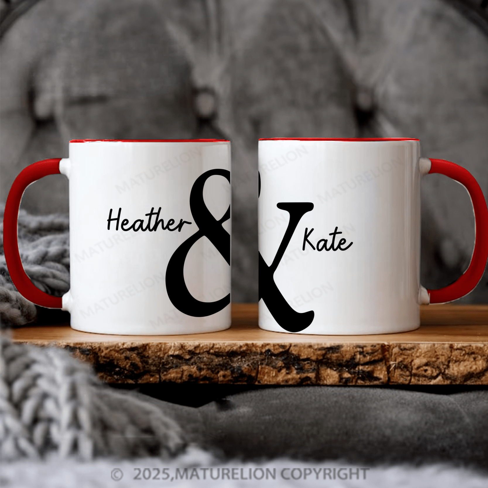 Maturelion Couple Mug Set You & I Forever Personalized Mug Set