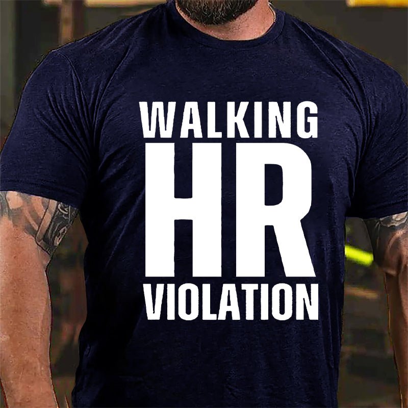 Walking HR Violation Men's Cotton T-shirt