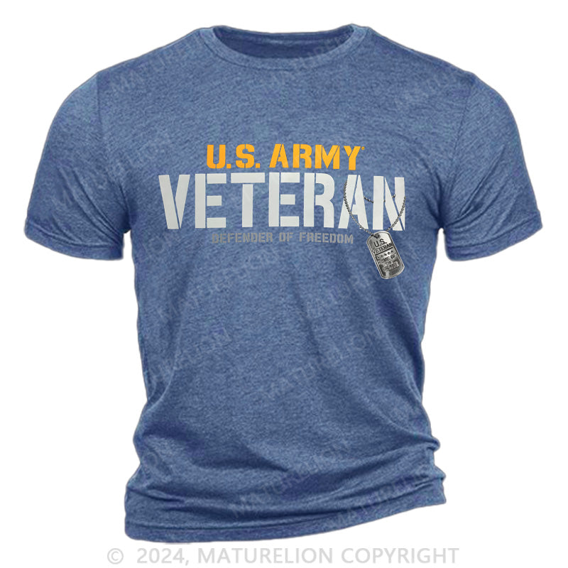 Maturelion Army Veteran Defender Cotton T-Shirt