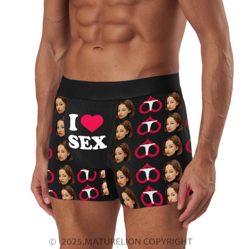 Maturelion Men's Boxers Photo Underwear for Playful Souls