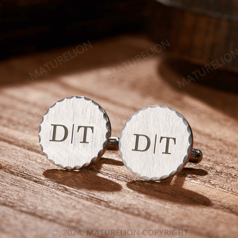 Maturelion Custom  Mens Cufflinks Groomsmen Gift