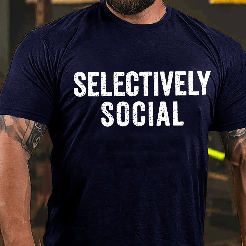 Selectively Social Cotton T-shirt