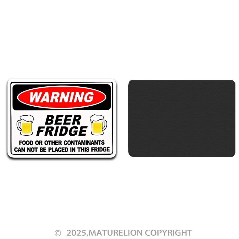 Maturelion Beer Fridge Warning Magnet Fridge Magnet