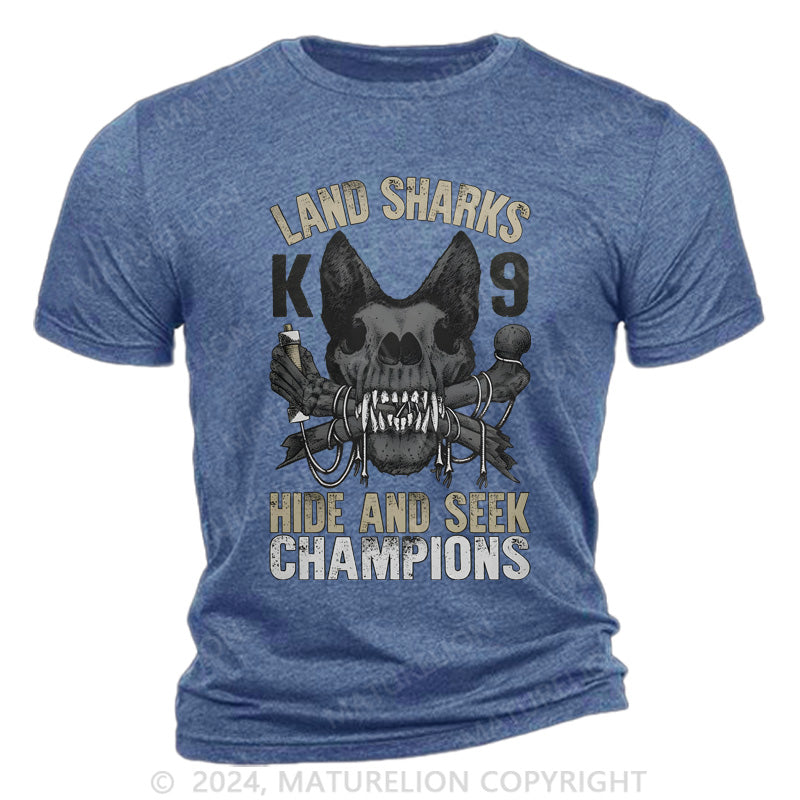 Maturelion Land Shark Cotton T-Shirt