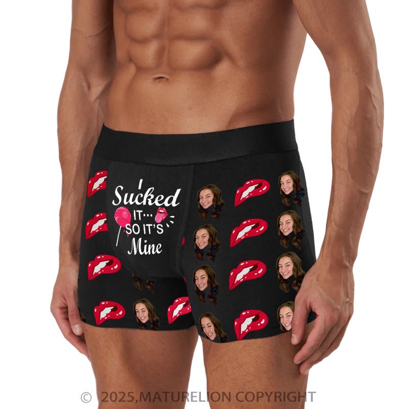 Maturelion Men's Boxers Custom Photo Print Underwear