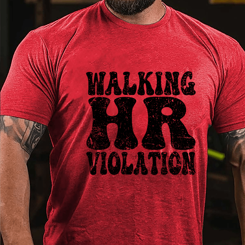 Men's Walking HR Violation Cotton T-shirt