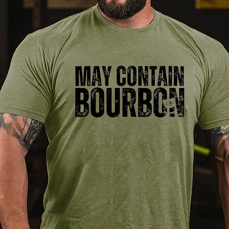 May Contain Bourbon Cotton T-shirt