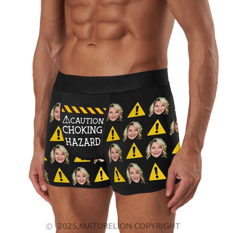 Maturelion Men's Boxers Unique Photo Underwear