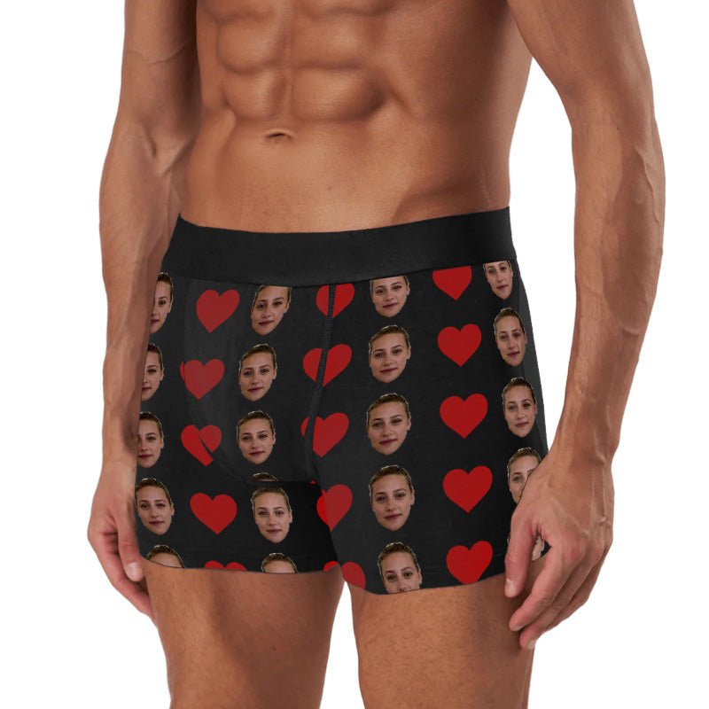 Maturelion Men's Boxers Personalized Photo Underwear