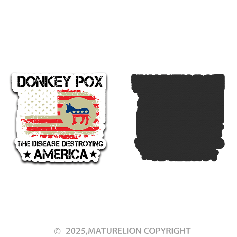 Maturelion Donkey Pox The Disease Destroying America Fridge Magnet