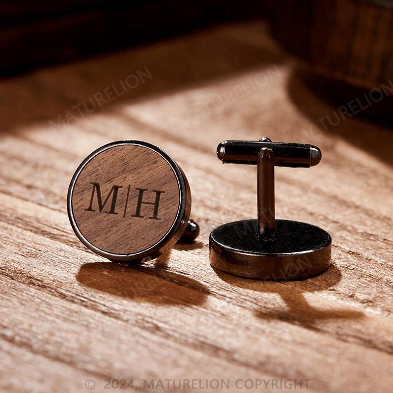 Maturelion Personalized Husband Cufflinks