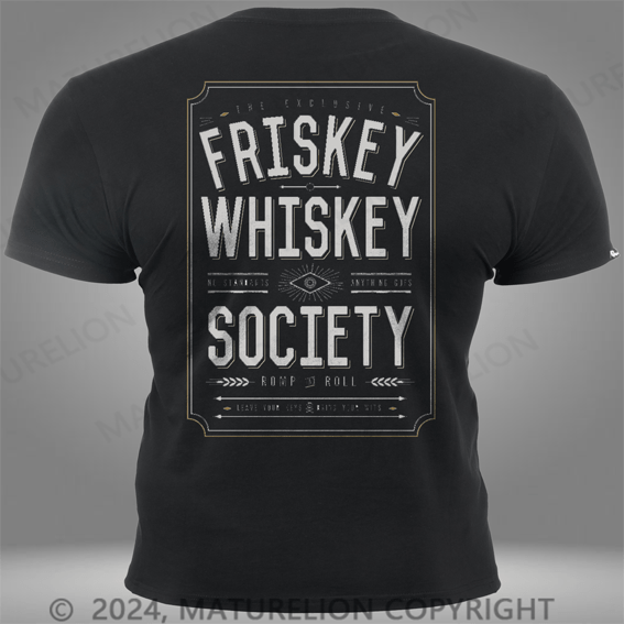 Maturelion Steady Frisky Whiskey Mens Pocket T-Shirt