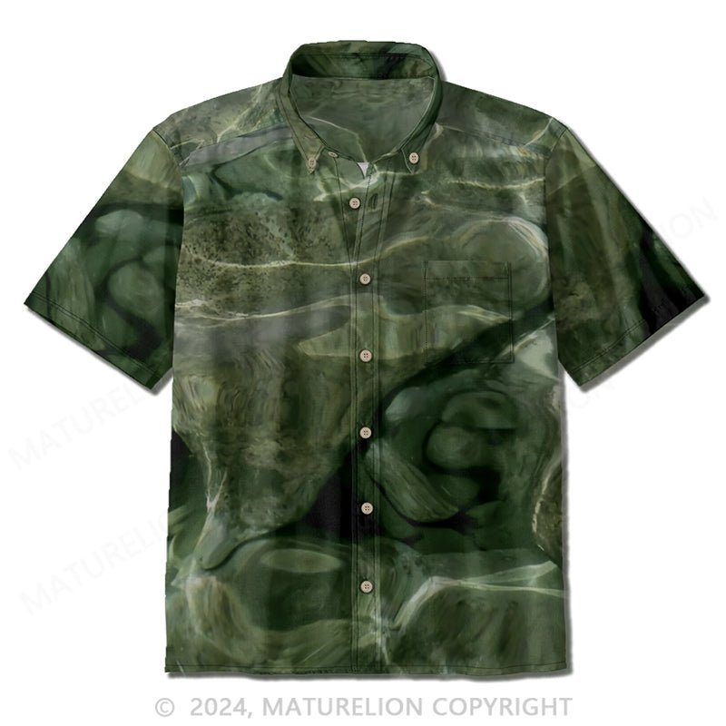 Maturelion Mens Button Up Shirts Short Sleeve Stylish