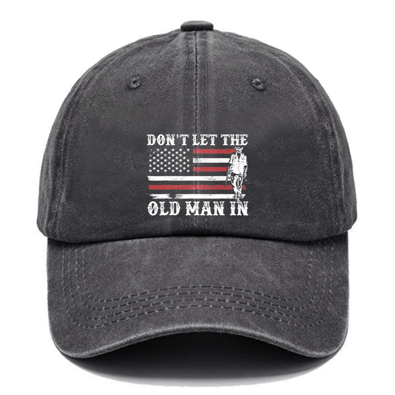 Maturelion Don't Let The Old Man In USA Flag Cap