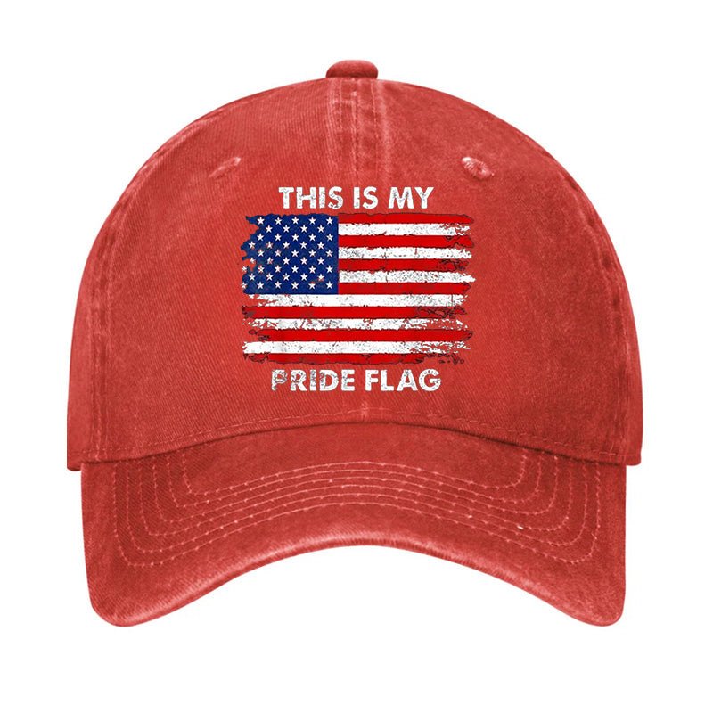 This Is My Pride Flag USA Flag Print Cap