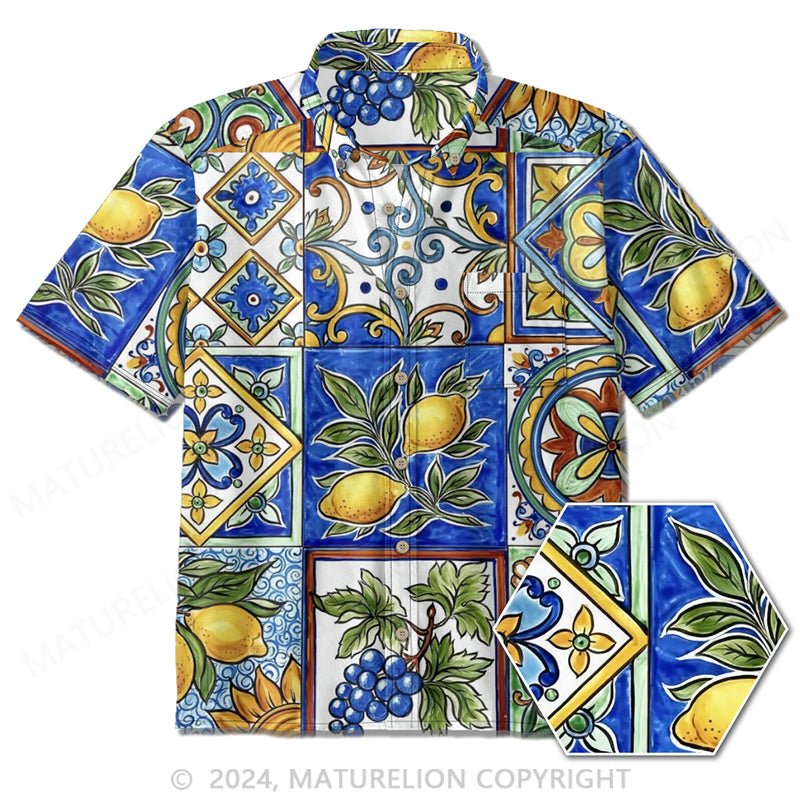 Maturelion Lemon Majolica shirt