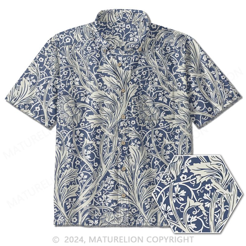 Maturelion Embroidered cotton shirt