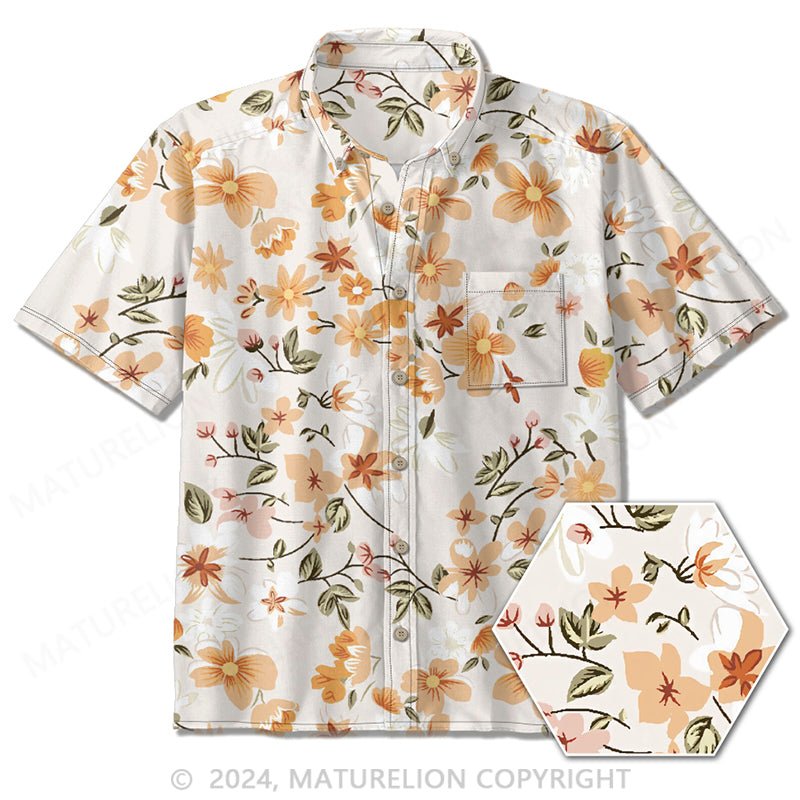 Maturelion Floral short sleeve shirt